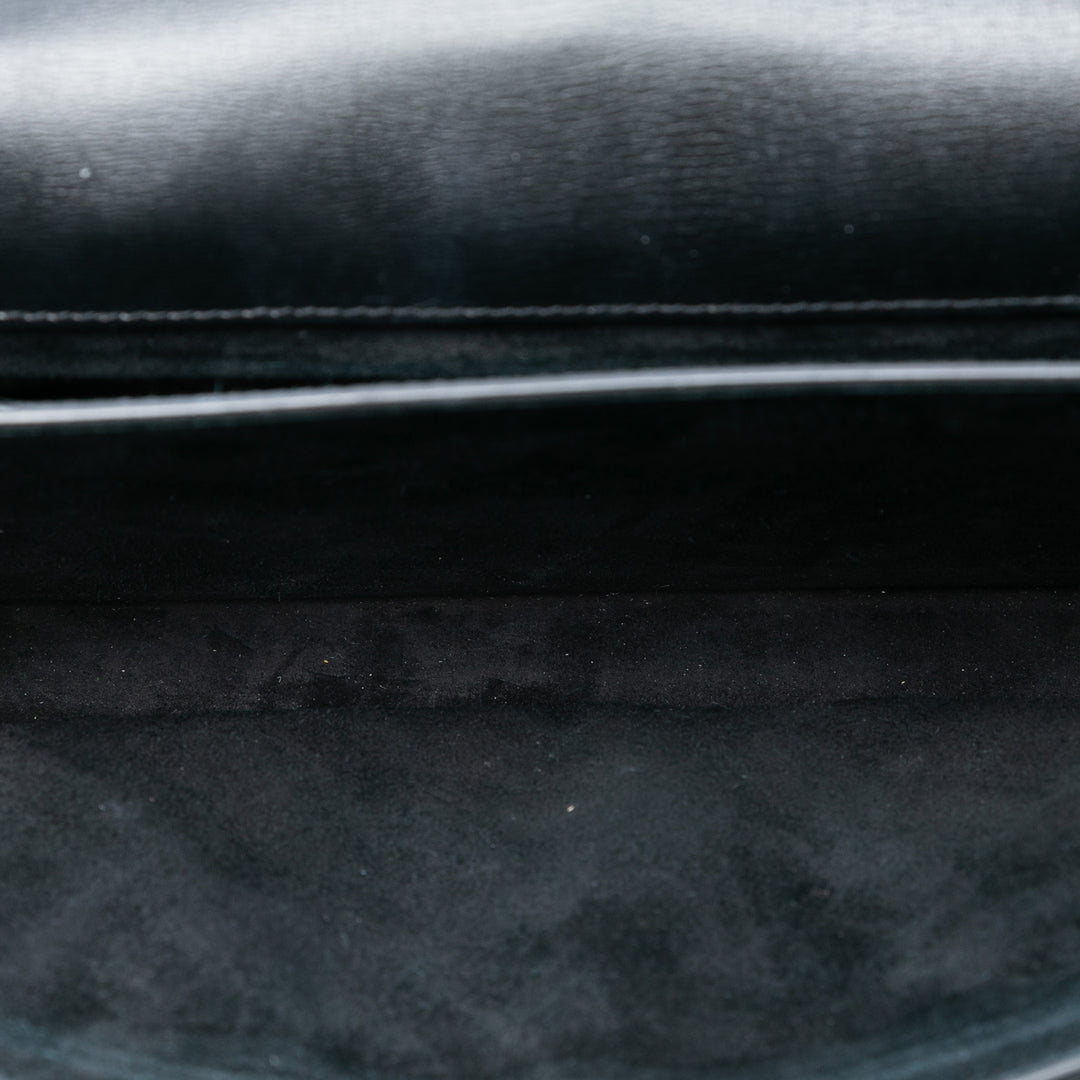 Saint Laurent Large Cuir de veau Monogram Sunset Sac porté croisé