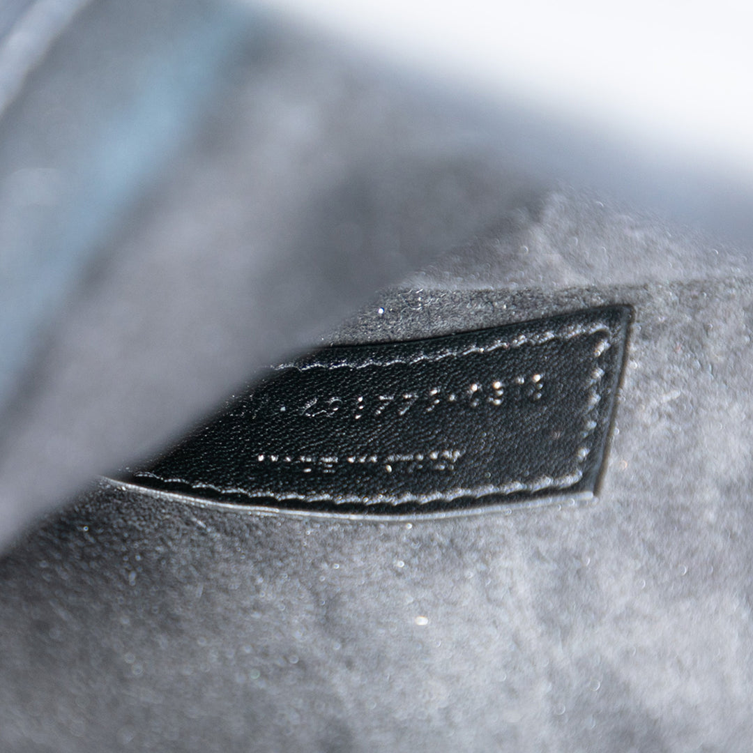 Saint Laurent Large Cuir de veau Monogram Sunset Sac porté croisé