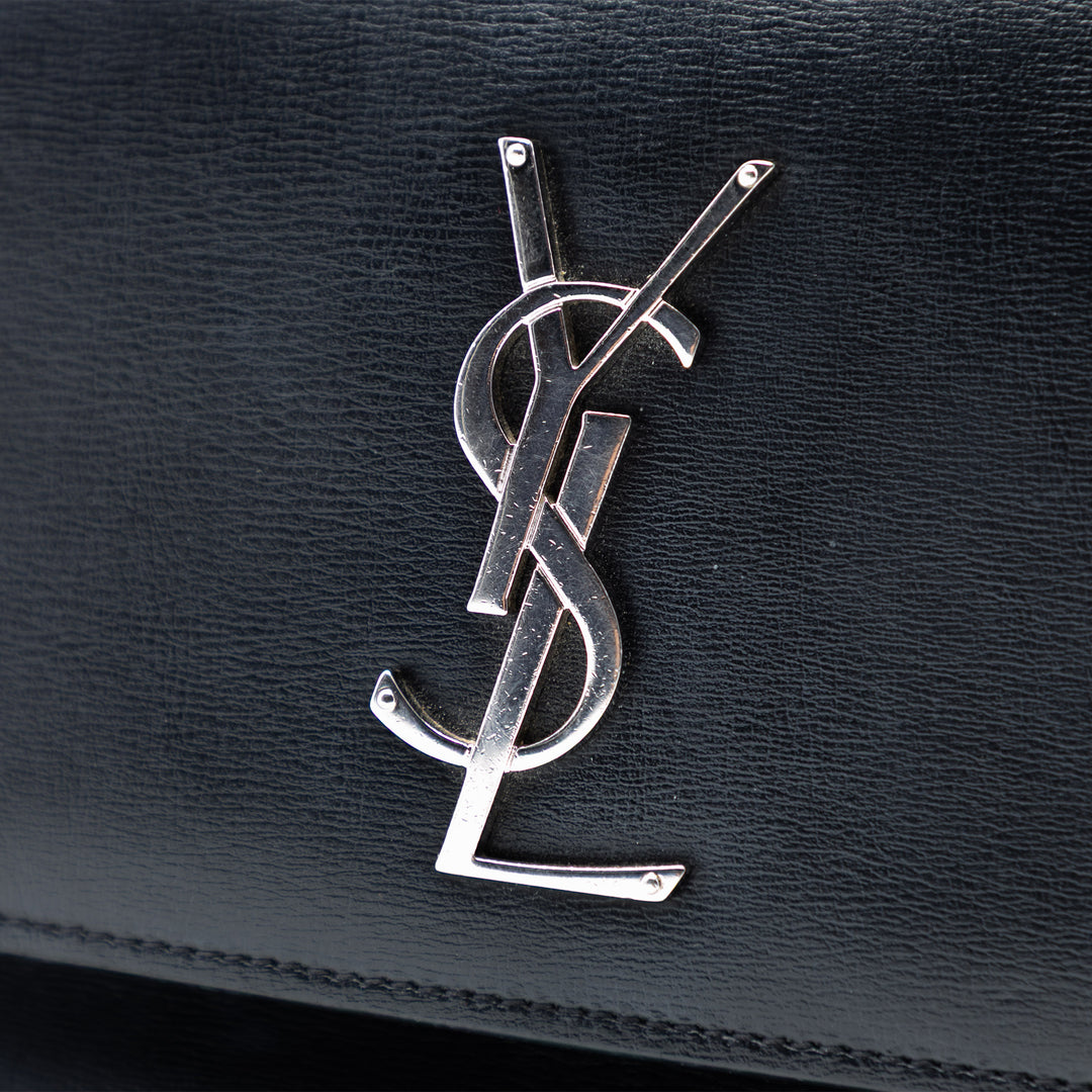 Saint Laurent Large Cuir de veau Monogram Sunset Sac porté croisé