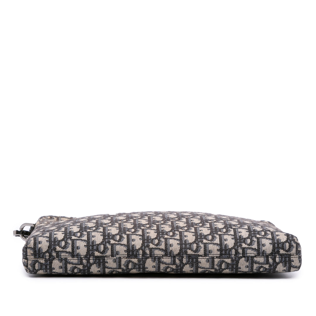 Dior Oblique Toile Pochette Bleu