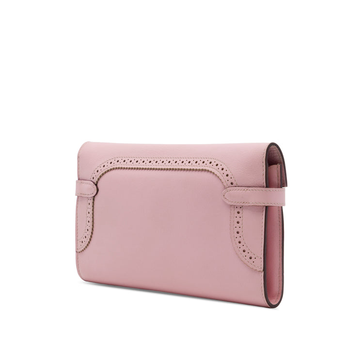 Hermès Ghillies Kelly Longue Portefeuille Swift Rose