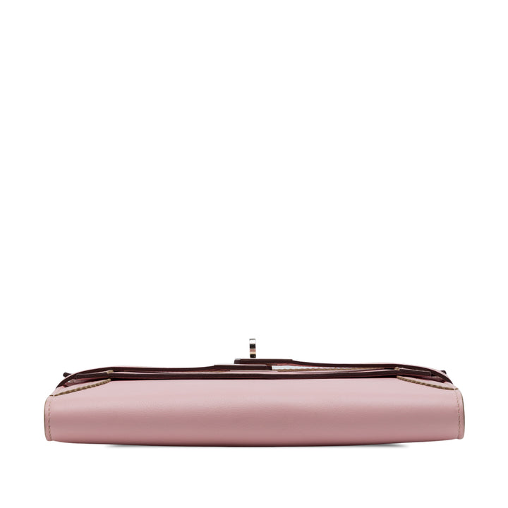 Hermès Ghillies Kelly Longue Portefeuille Swift Rose