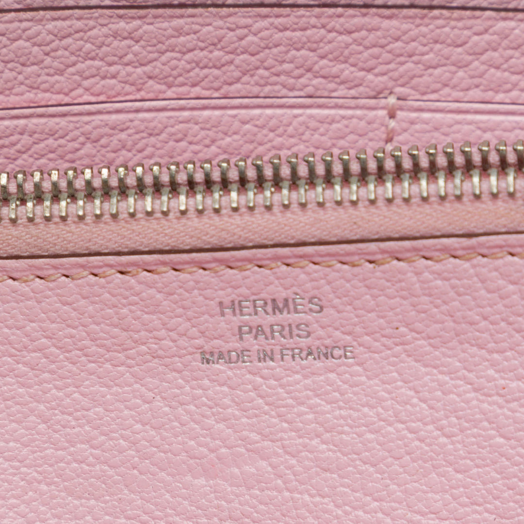 Hermès Ghillies Kelly Longue Portefeuille Swift Rose