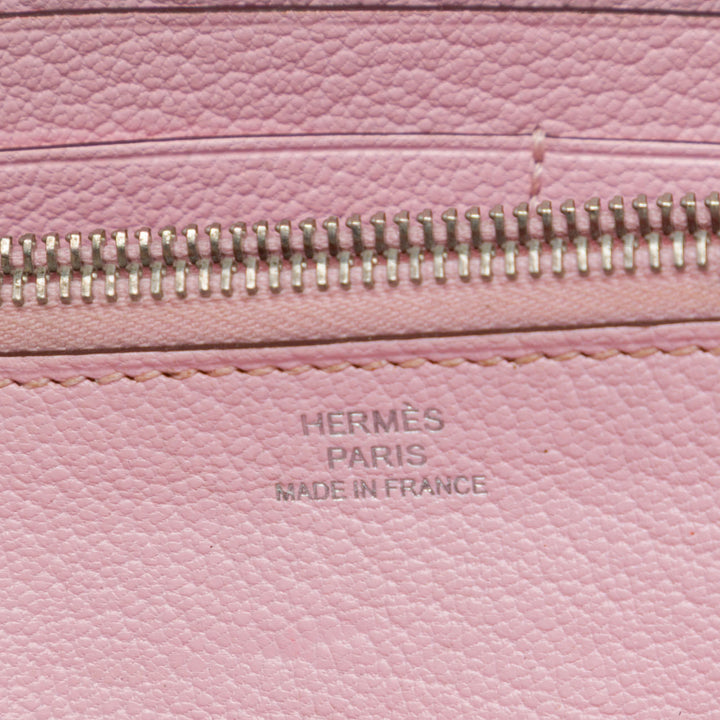 Hermès Ghillies Kelly Longue Portefeuille Swift Rose