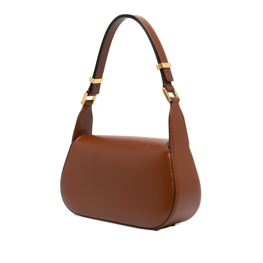Valentino Sac porté épaule Vlogo Chaîne Moyen Marron – vue 2 – GABY PARIS