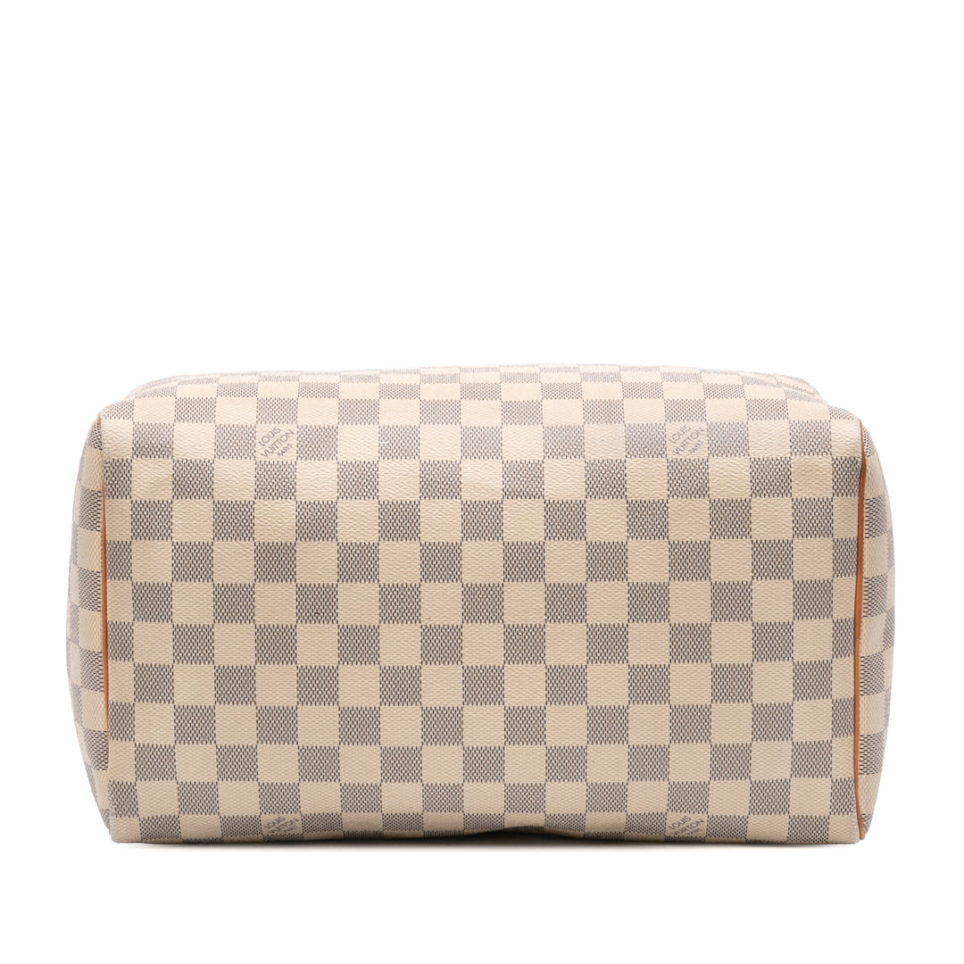 Damier Azur Speedy 30 White - Gaby Paris