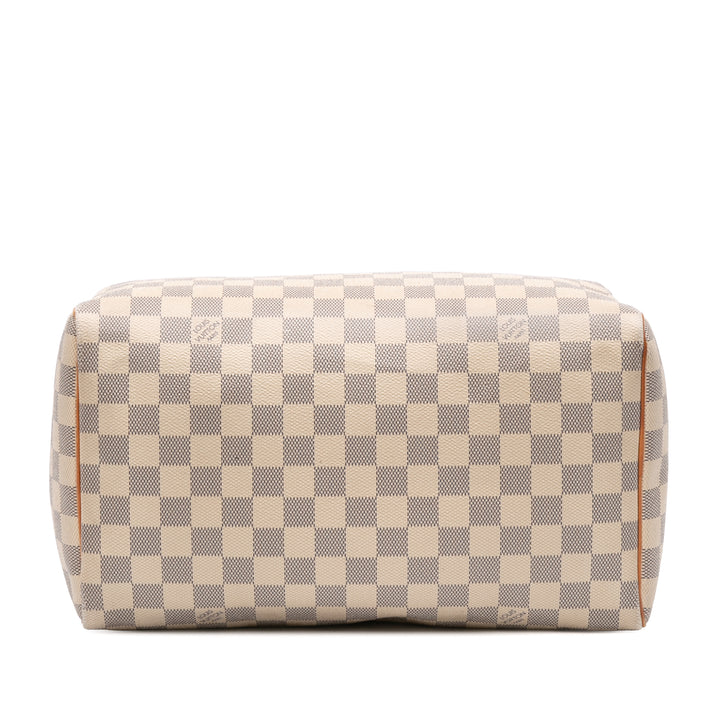 Damier Azur Speedy 30 White - Gaby Paris