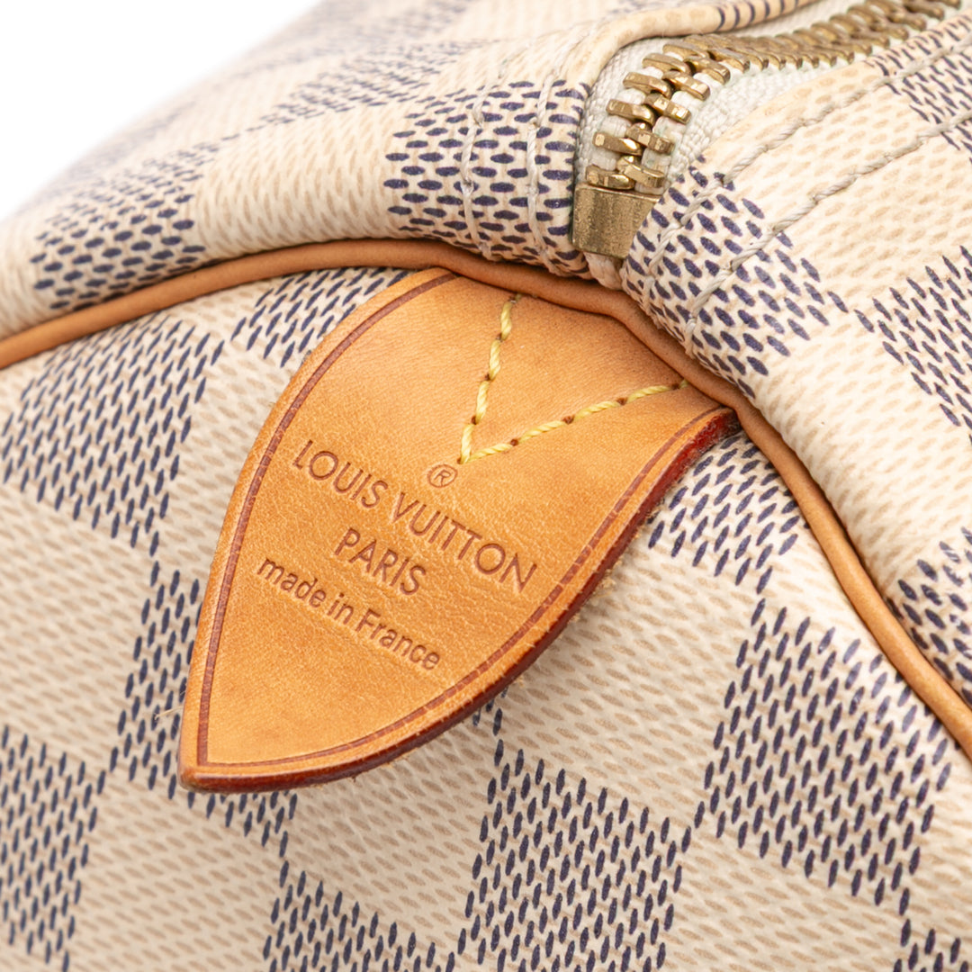 Damier Azur Speedy 30 White - Gaby Paris