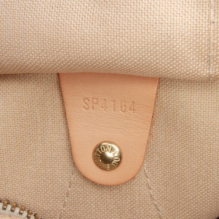 Damier Azur Speedy 30 White - Gaby Paris