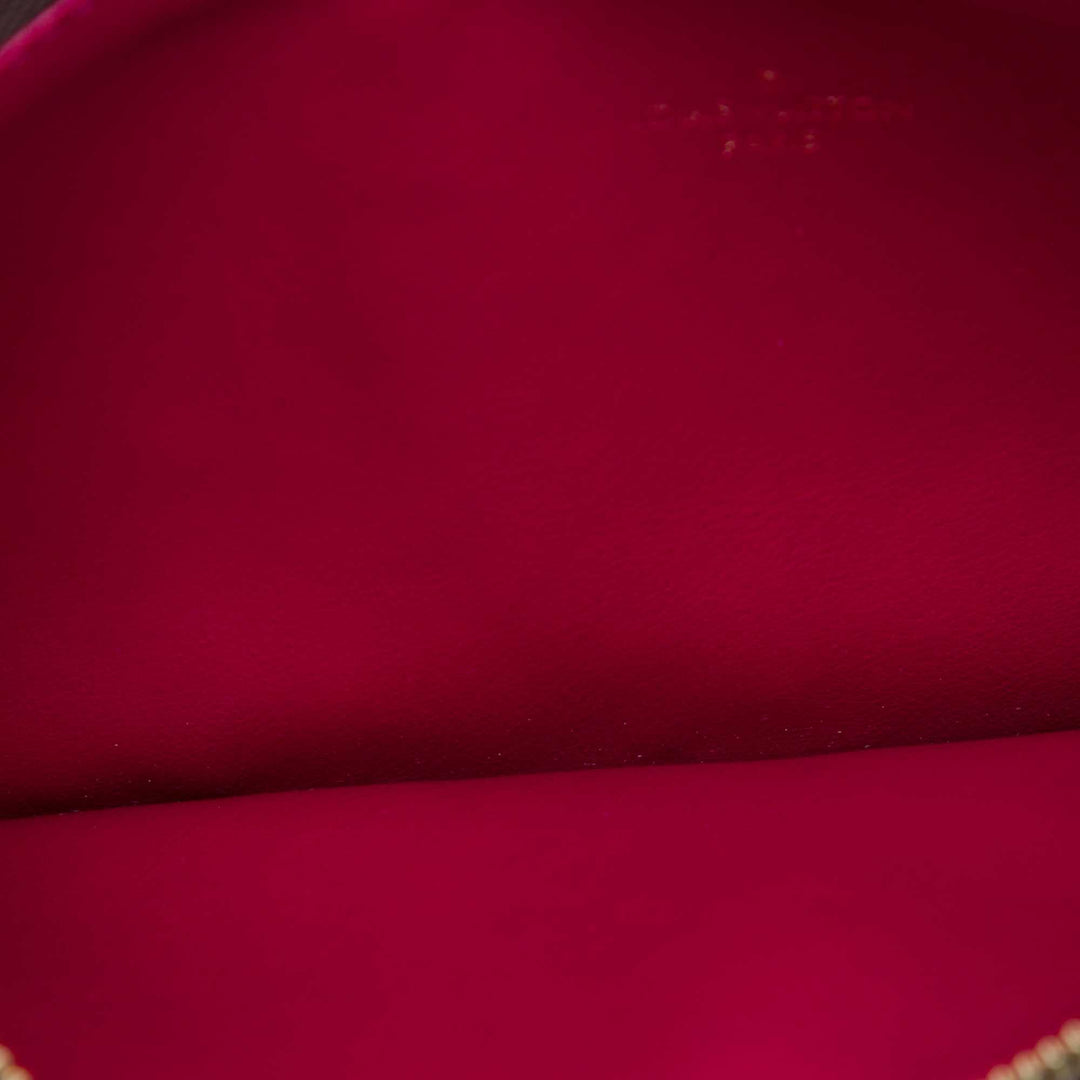 Pochette Felicie Zippé Insert Monogram Marron