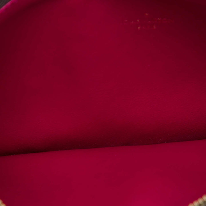 Pochette Felicie Zippé Insert Monogram Marron