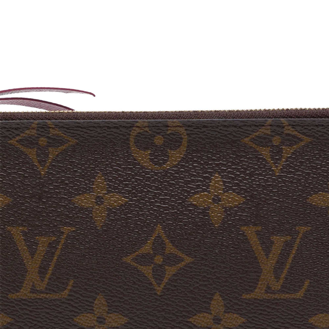 Pochette Felicie Zippé Insert Monogram Marron