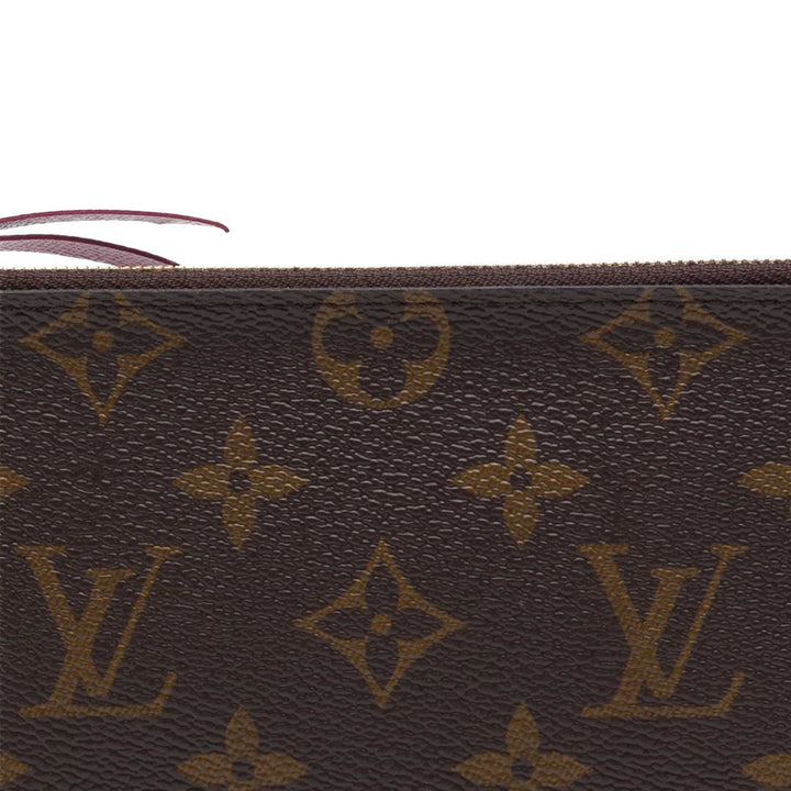 Pochette Felicie Zippé Insert Monogram Marron