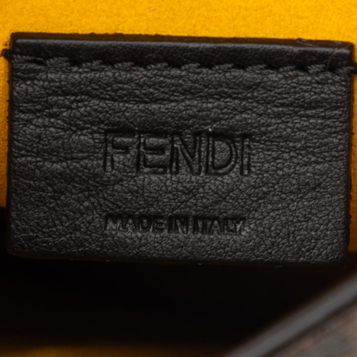 Fendi Zucca Coated Toile Phone Holder Sac porté croisé