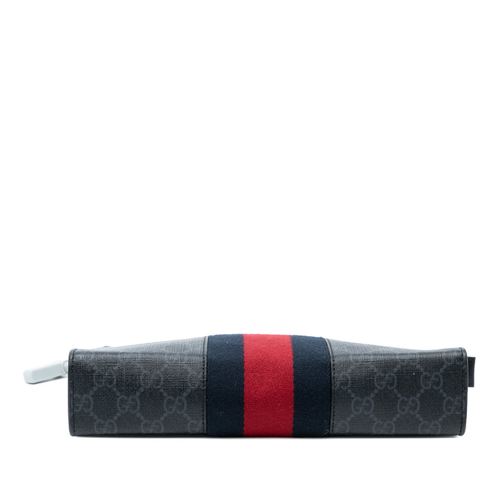 Gucci GG Supreme Web Pochette Noir – GABY PARIS Authentique