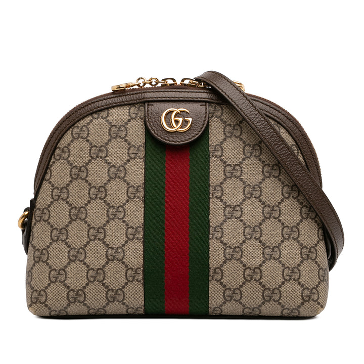 Gucci Small GG Supreme Web Ophidia Dome Sac porté croisé