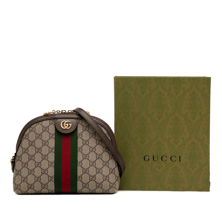 Gucci Small GG Supreme Web Ophidia Dome Sac porté croisé