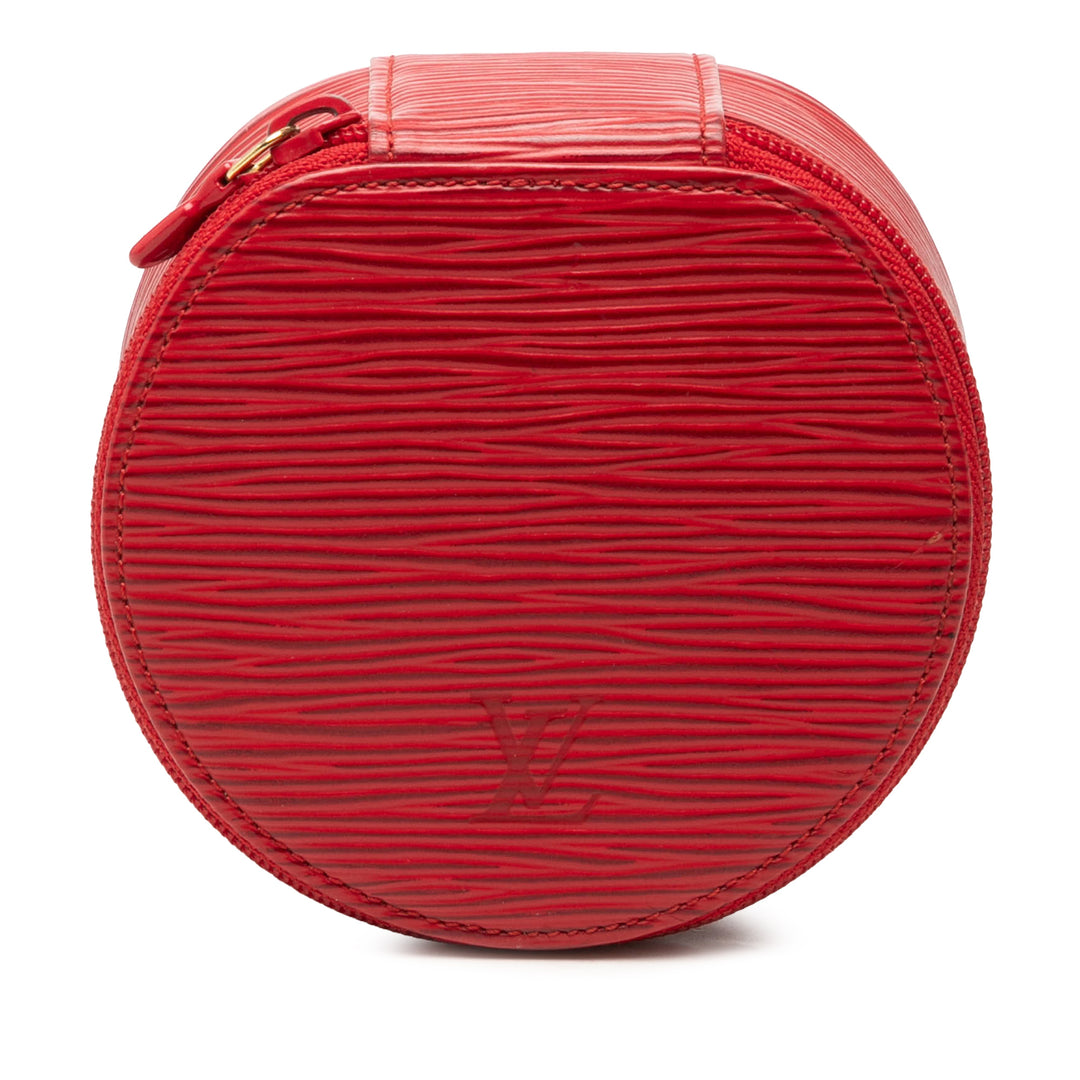 Ecrin Bijoux Travel Jewelry Étui Épi Rouge