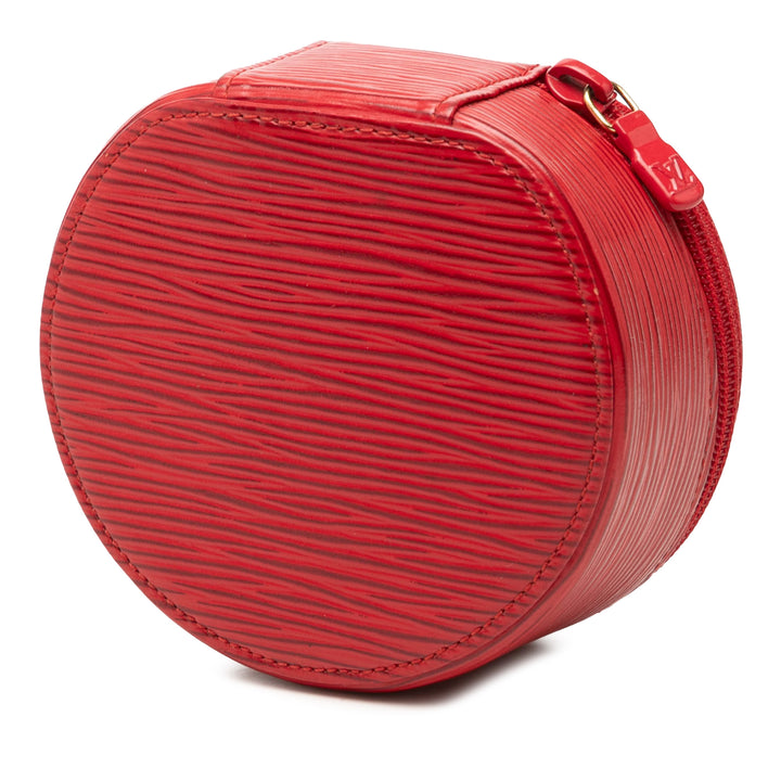 Ecrin Bijoux Travel Jewelry Étui Épi Rouge