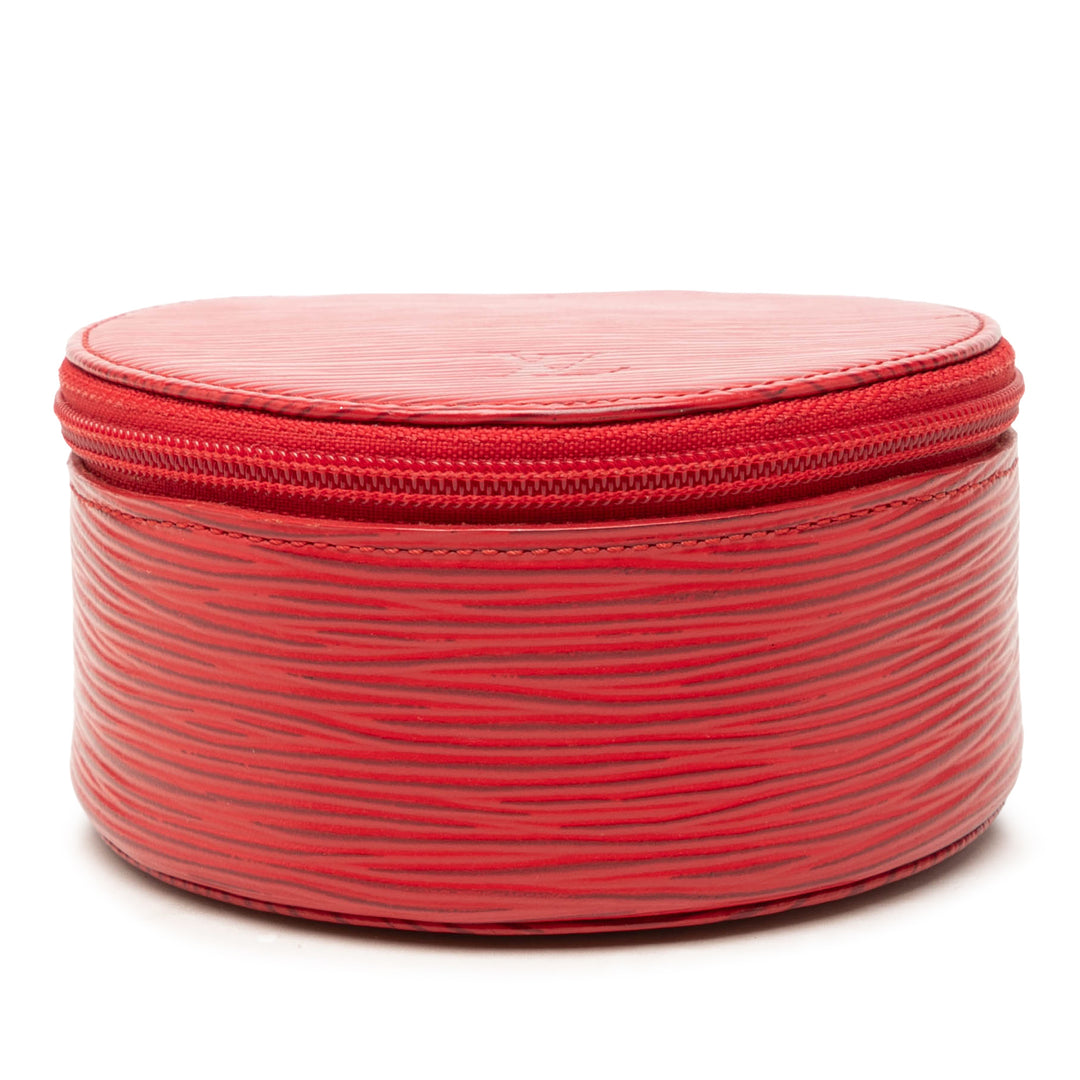 Ecrin Bijoux Travel Jewelry Étui Épi Rouge