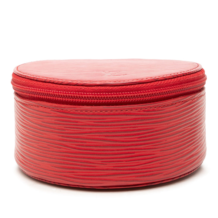 Ecrin Bijoux Travel Jewelry Étui Épi Rouge