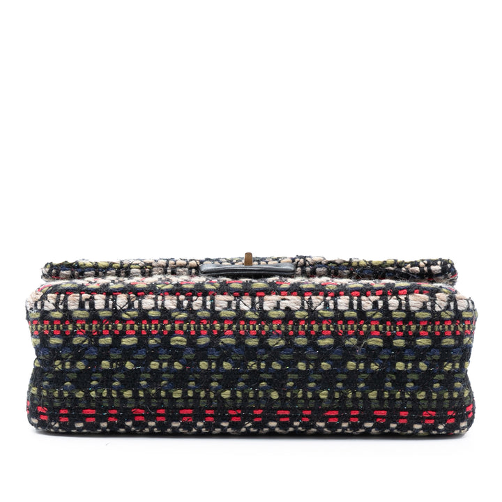 Chanel Reissue 2.55 Matelassé Tweed Double rabat 225 – GABY PARIS Authentique