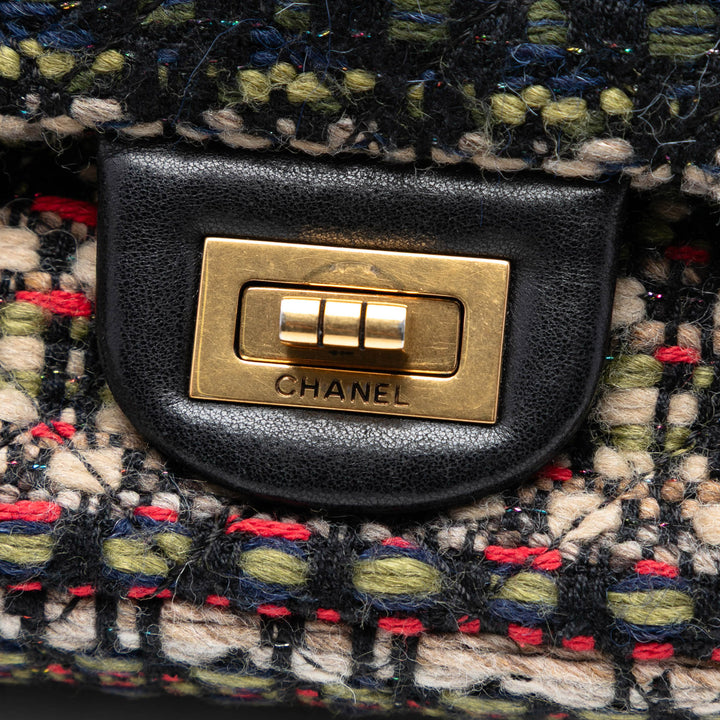 Chanel Reissue 2.55 Matelassé Tweed Double rabat 225 – GABY PARIS Authentique