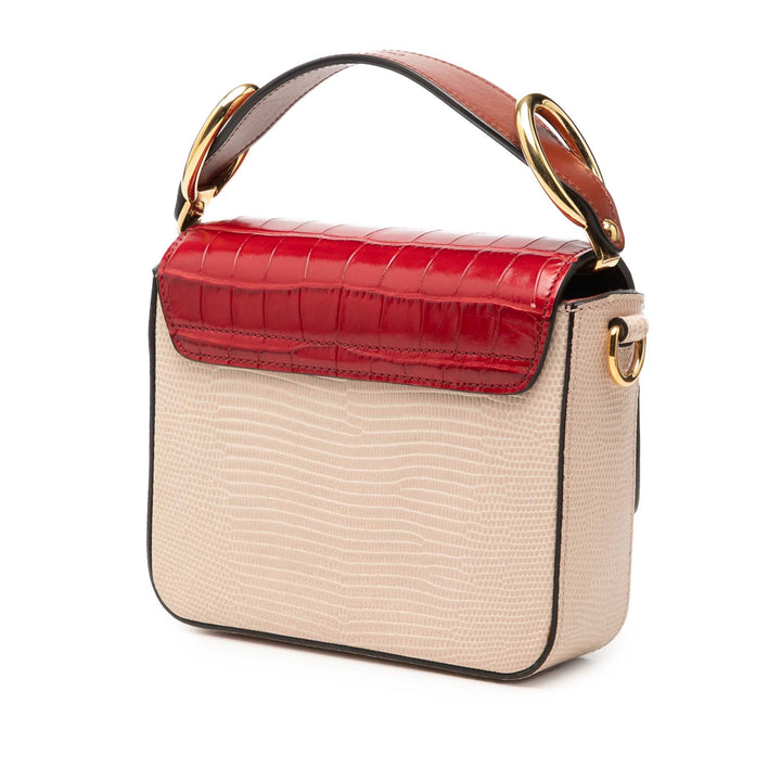Chloé Mini Bicolor Croc embossé Cuir de veau C Sac