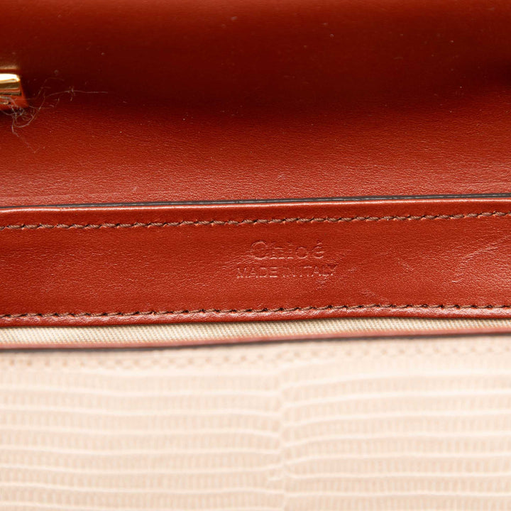 Chloé Mini Bicolor Croc embossé Cuir de veau C Sac