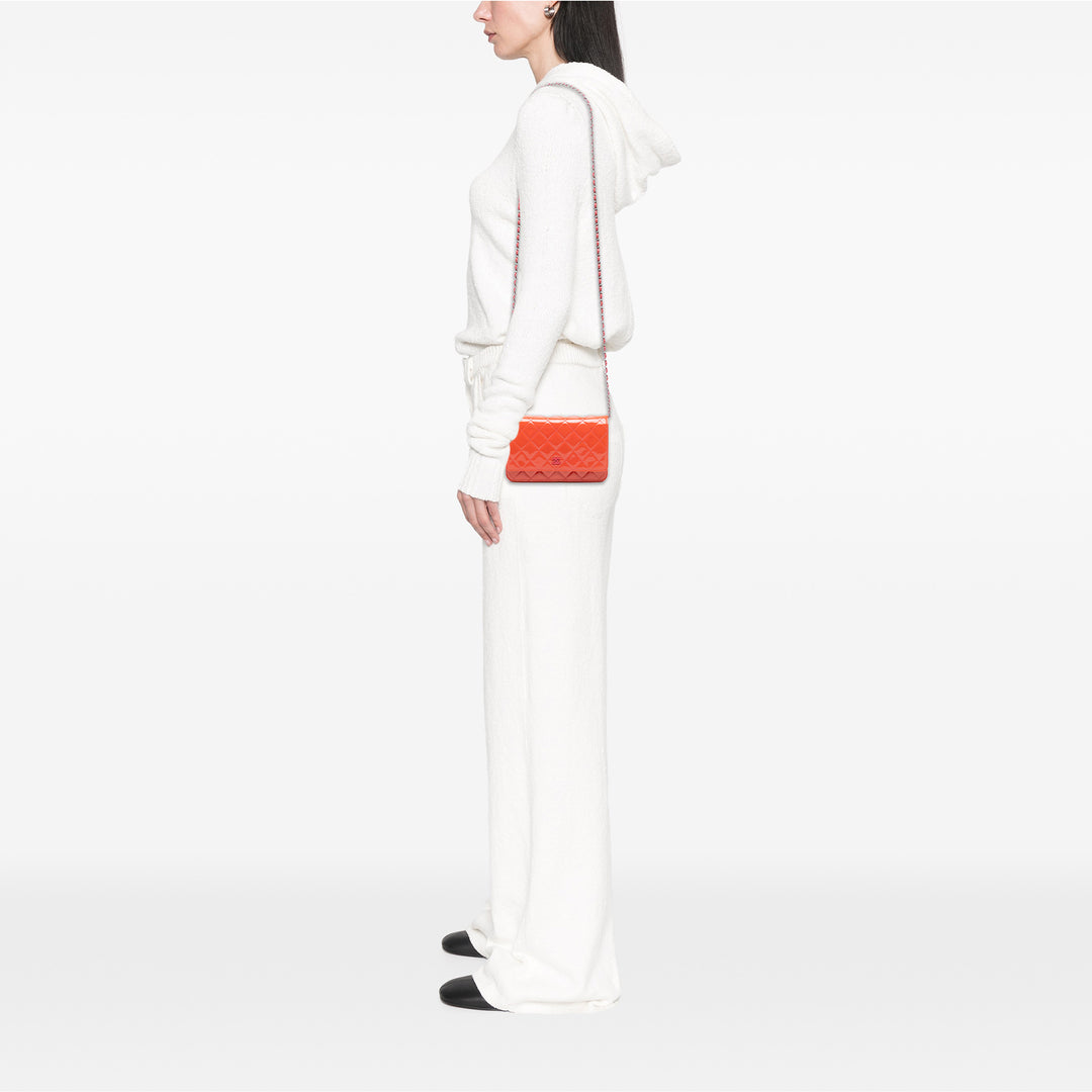 Chanel CC Matelassé Cuir verni Wallet on Chain – GABY PARIS Authentique