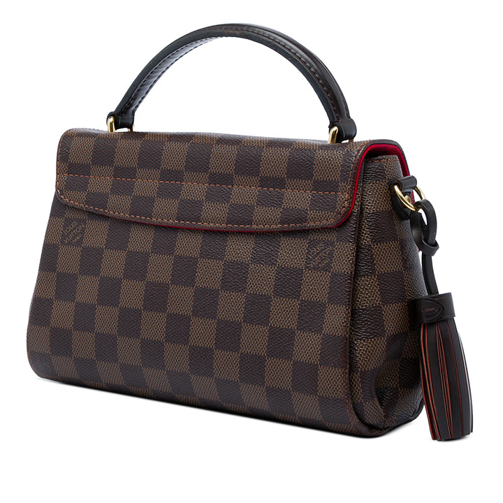 Louis Vuitton Sac à main Croisette Damier Ébène Marron – vue 2 – GABY PARIS