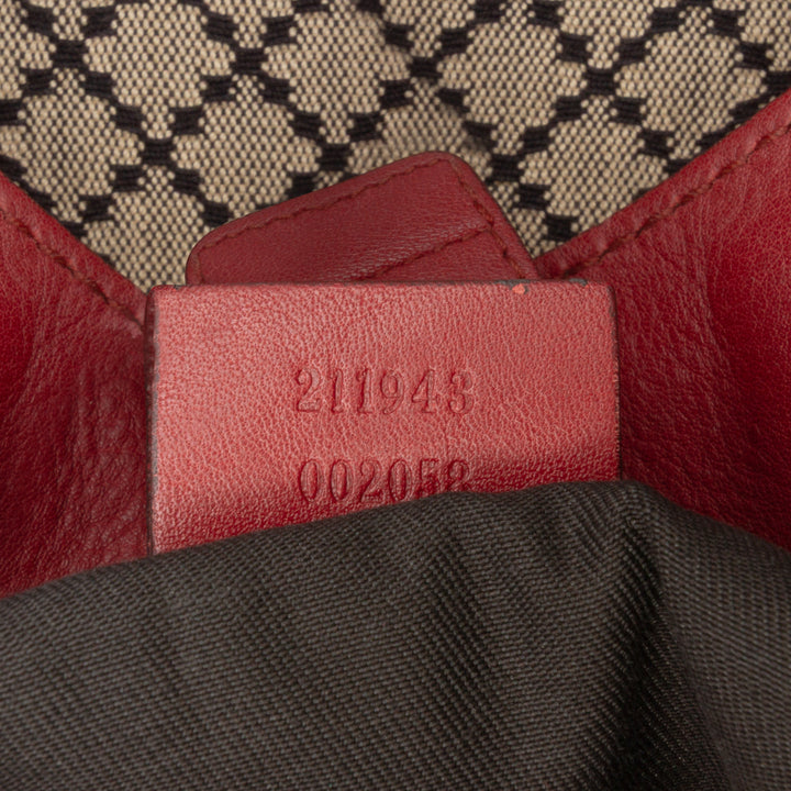 Gucci Large Diamante Toile Sukey Cabas Marron – GABY PARIS Authentique