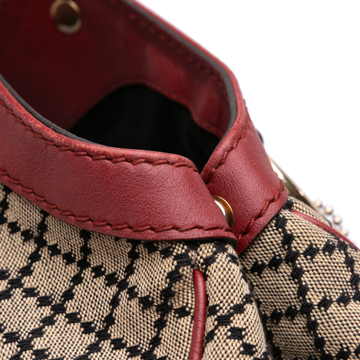 Gucci Large Diamante Toile Sukey Cabas Marron – GABY PARIS Authentique