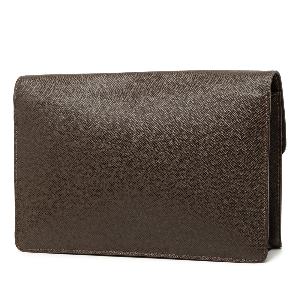 Louis Vuitton Taiga Belaia Pochette Marron – vue 2 – GABY PARIS