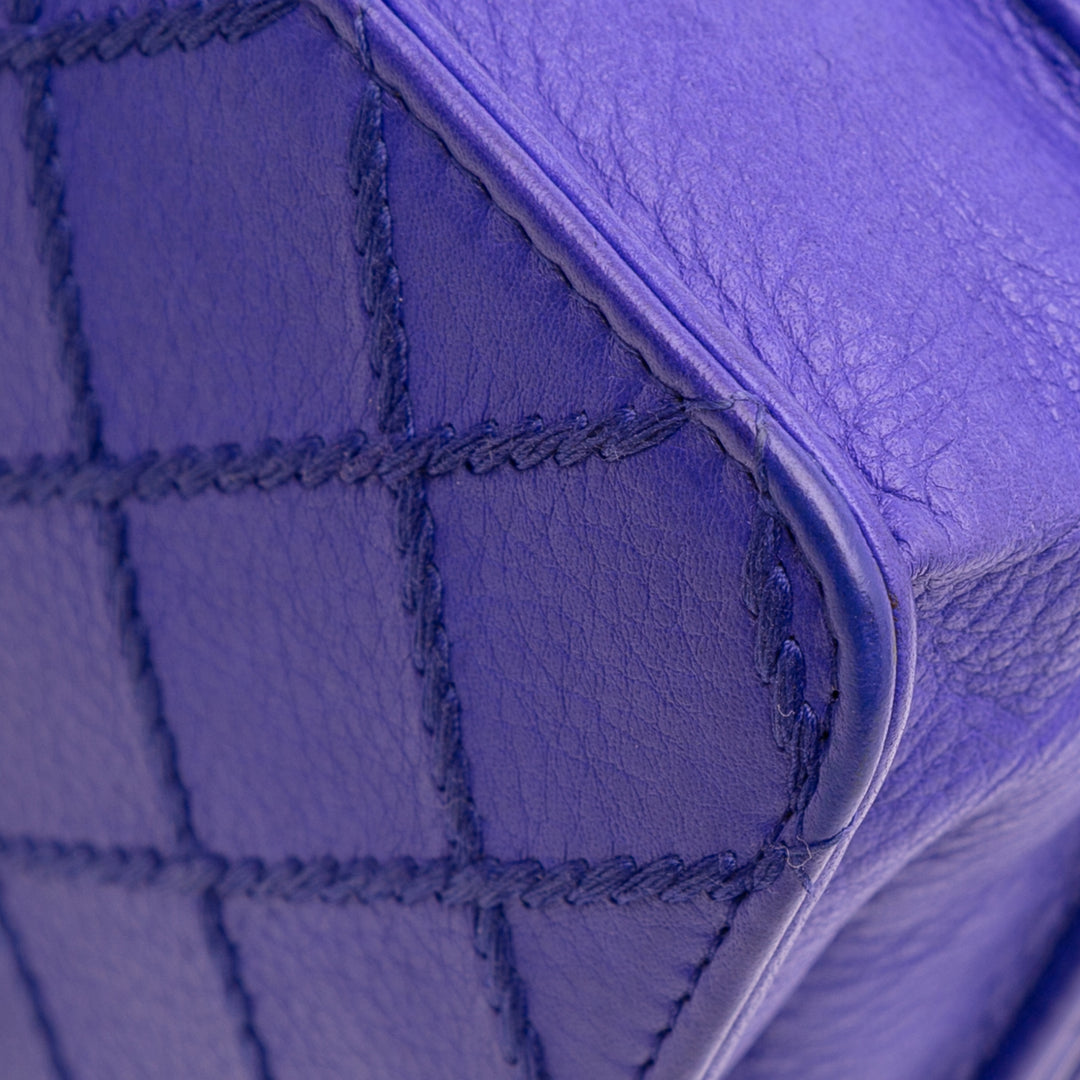 Chanel CC Quilted Cuir de veau Fancy Wallet On Chain Bleu – GABY PARIS Authentique