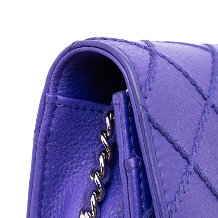 Chanel CC Quilted Cuir de veau Fancy Wallet On Chain Bleu – GABY PARIS Authentique