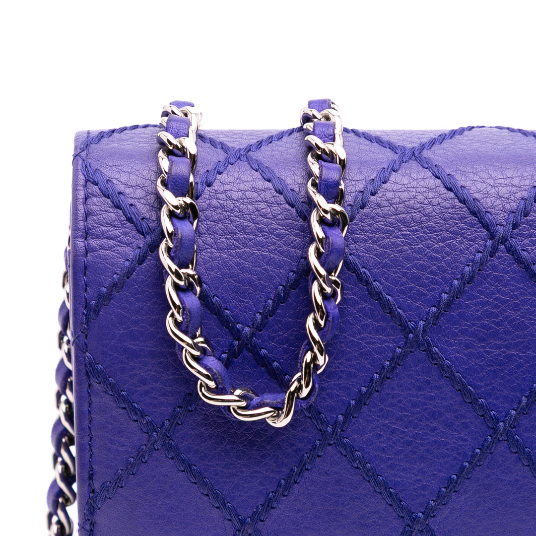 Chanel CC Quilted Cuir de veau Fancy Wallet On Chain Bleu – GABY PARIS Authentique