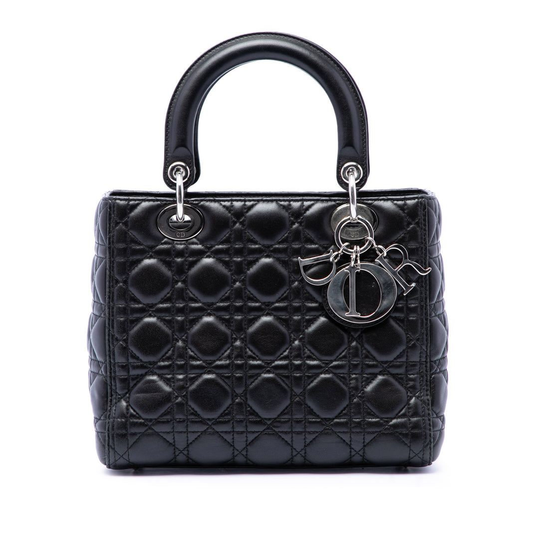 Dior Medium Cuir d’agneau Cannage Lady Dior