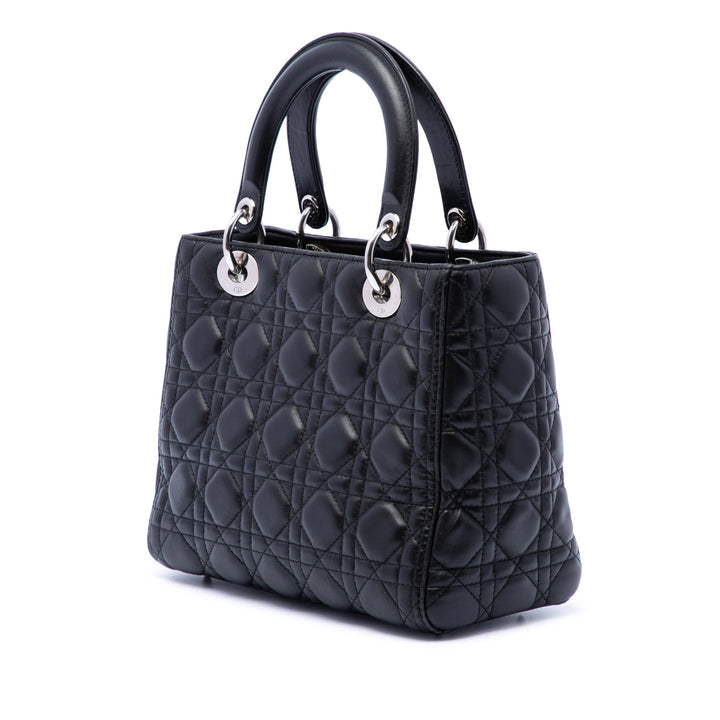 Dior Medium Cuir d’agneau Cannage Lady Dior