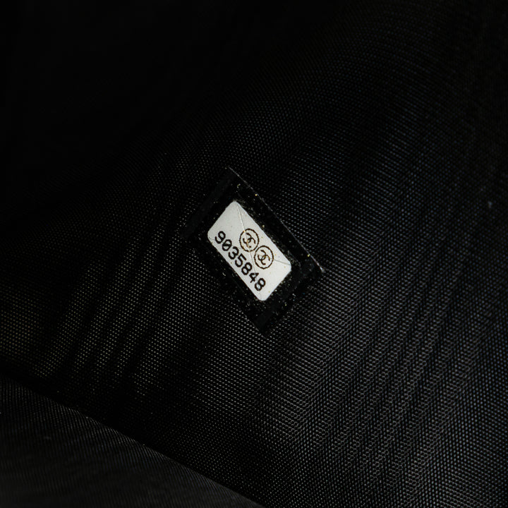 CC Caviar Trifold Wallet Black - Gaby Paris