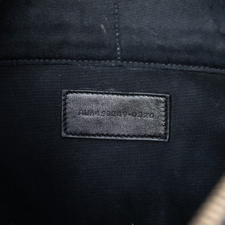 Saint Laurent Grain De Poudre Monogram Monochrome iPad Étui