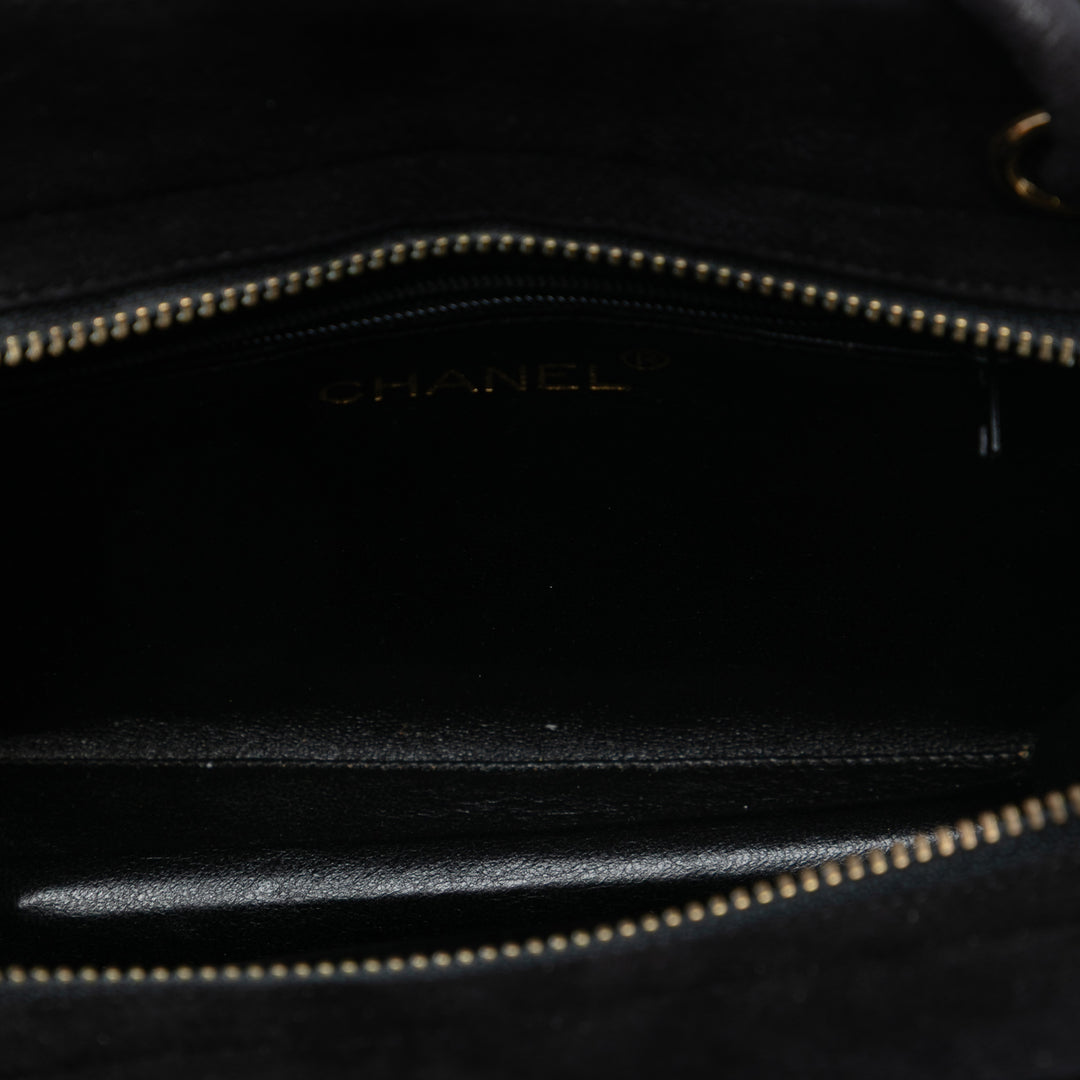 Chanel Chevron Velours CC Stones Sac porté croisé