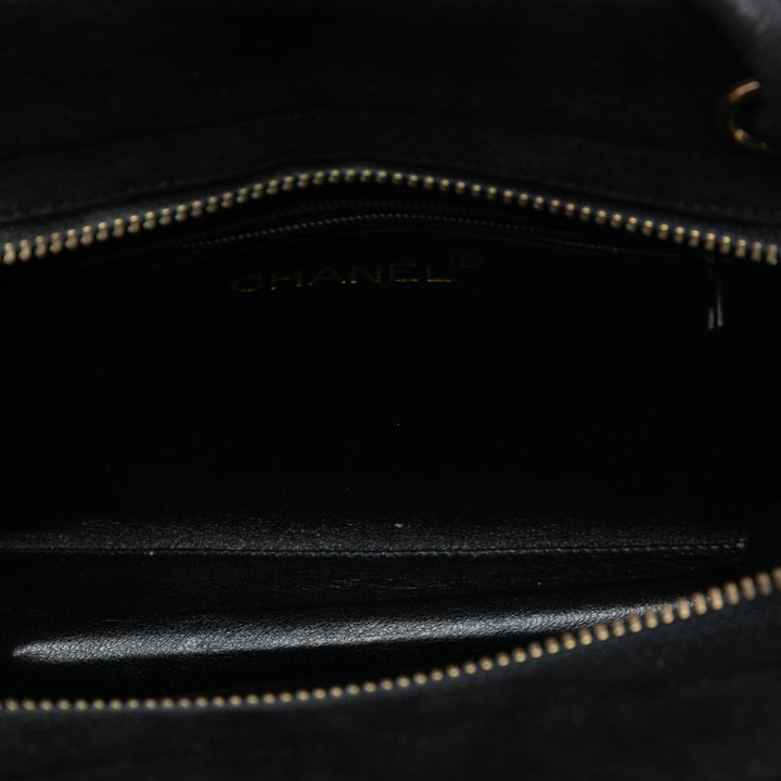 Chanel Chevron Velours CC Stones Sac porté croisé