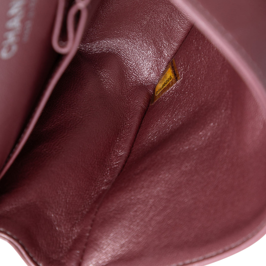 Chanel Medium Metallic Classic Cuir d’agneau Double rabat