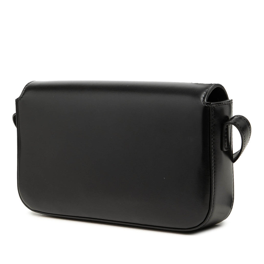 Celine brillant Triomphe Claude Sac Cuir de veau Noir – vue 2 – GABY PARIS