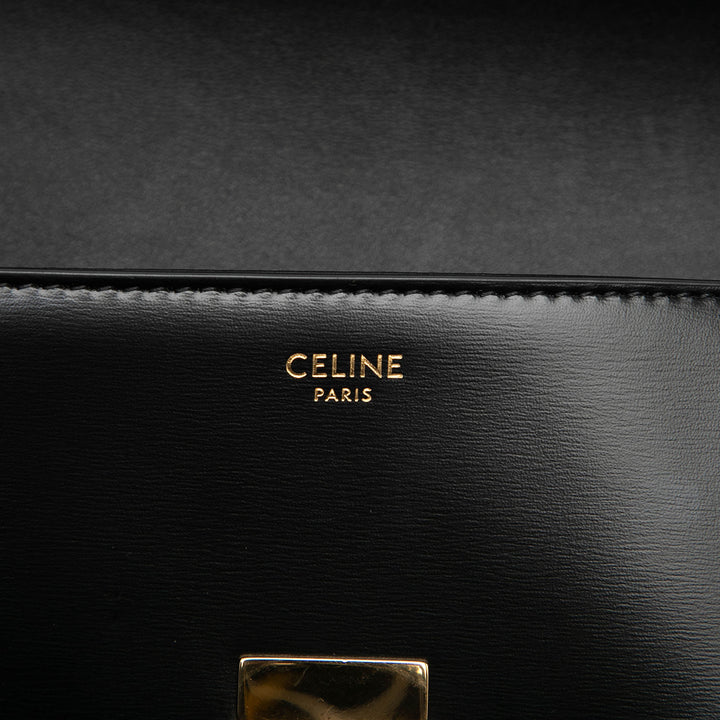 Celine brillant Triomphe Claude Sac Cuir de veau Noir – vue 5 – GABY PARIS