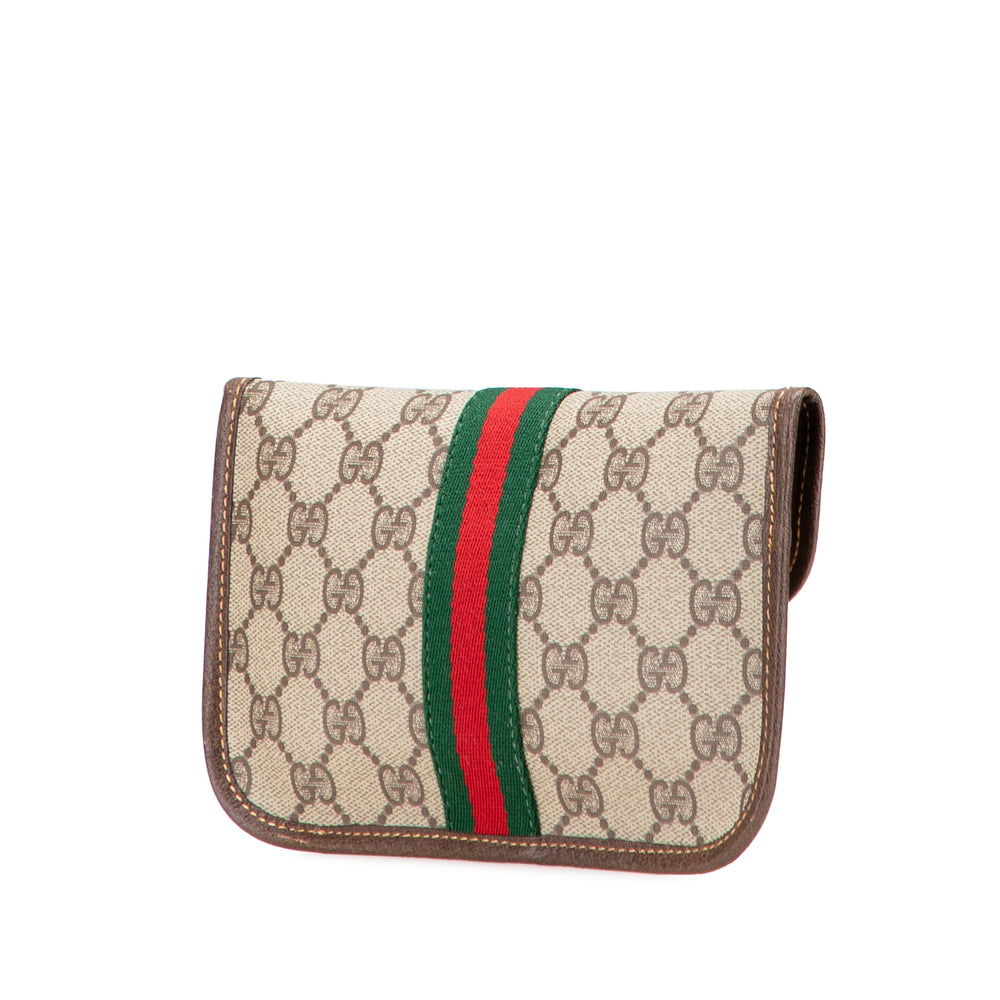 GG Supreme Web Pouch Brown - Gaby Paris