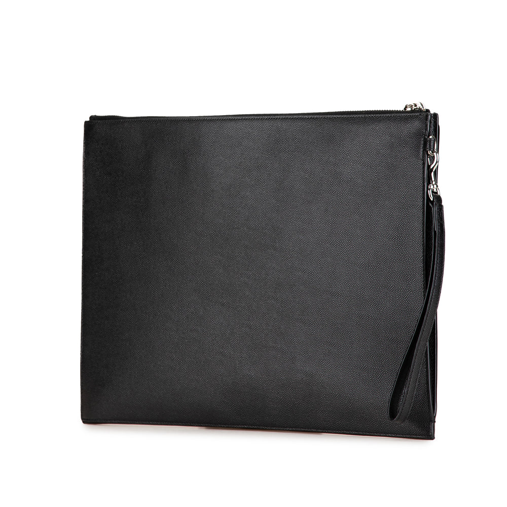 Leather Catherine Tablet Pouch Black - Gaby Paris