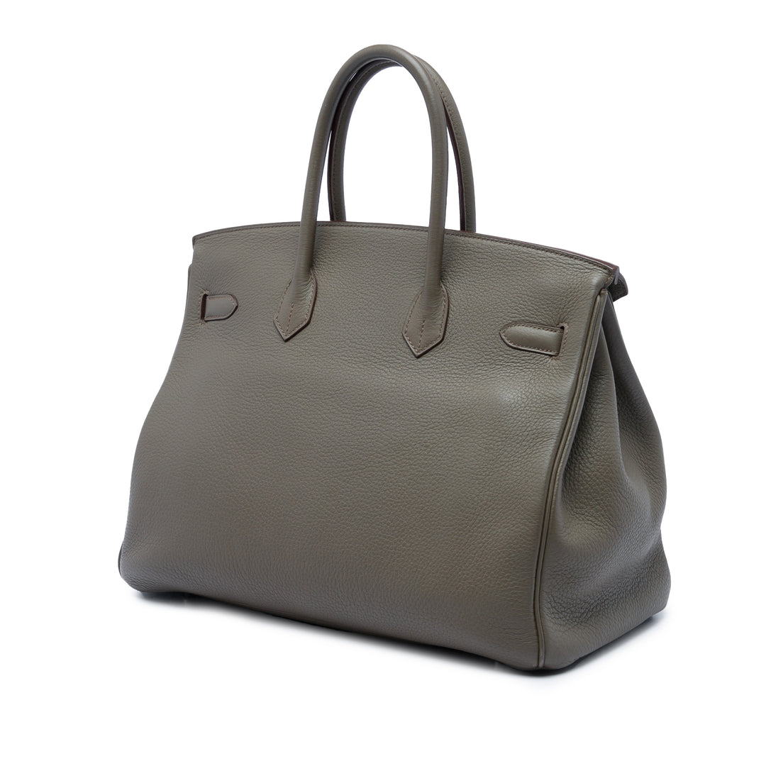 Hermès Birkin Retourne 35 Togo Gris – vue 2 – GABY PARIS