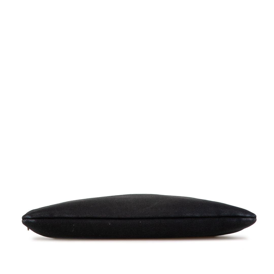 Canvas Rive Gauche Clutch Black - Gaby Paris